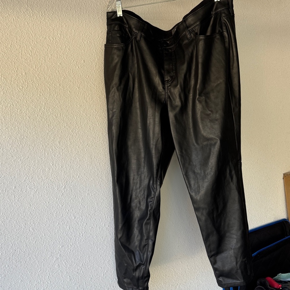 Torrid woman’s Sleek Black pleather Pants